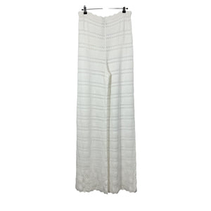 Helsa Scalloped Ivory Kaitltn Pants Size L