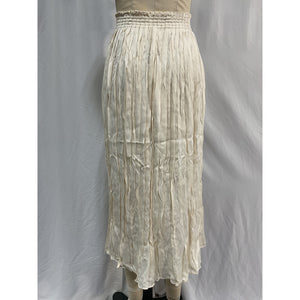 Loveshackfancy 'Chica' White Viscose Midi Skirt Size XL - NWT