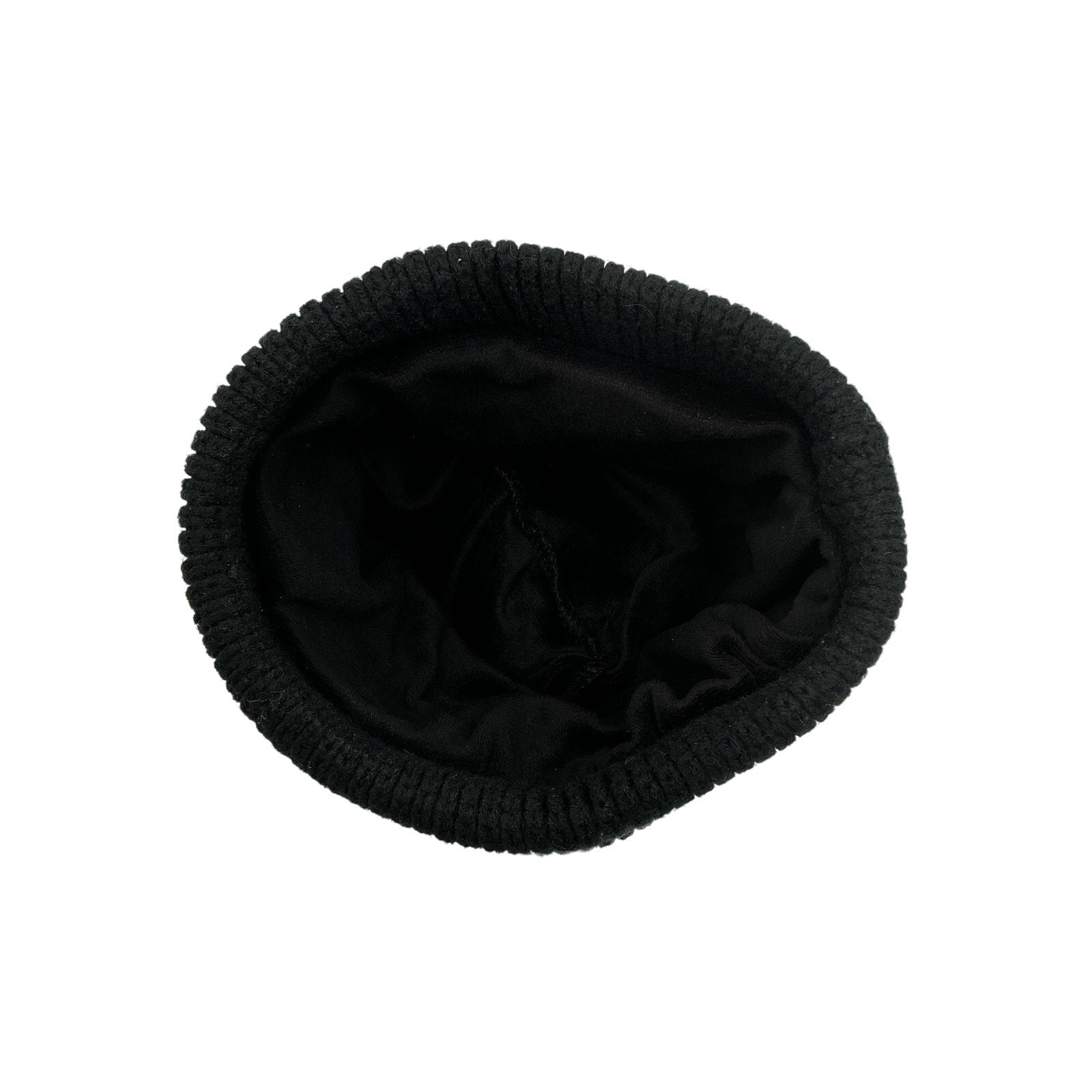 Prada Black Wool And Cashmere Beanie Size S