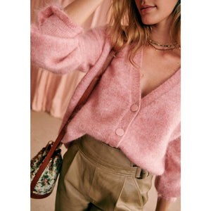 Sézane 'Mia' Pink Wool Jumper Size S