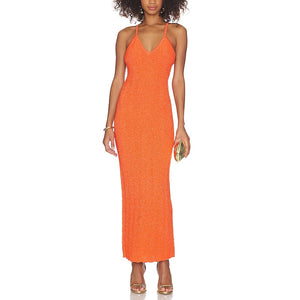 Ronny Kobo Chic Orange Daylann Dress Size M