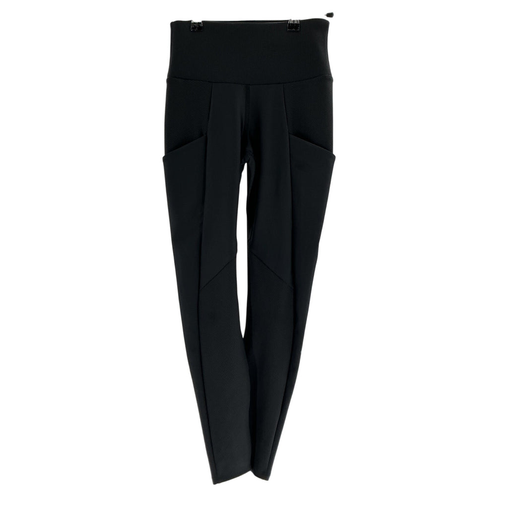 Alo Yoga Ribbed 'Airlift' Black High-Waist 7/8 Enchanted Legging Size XS