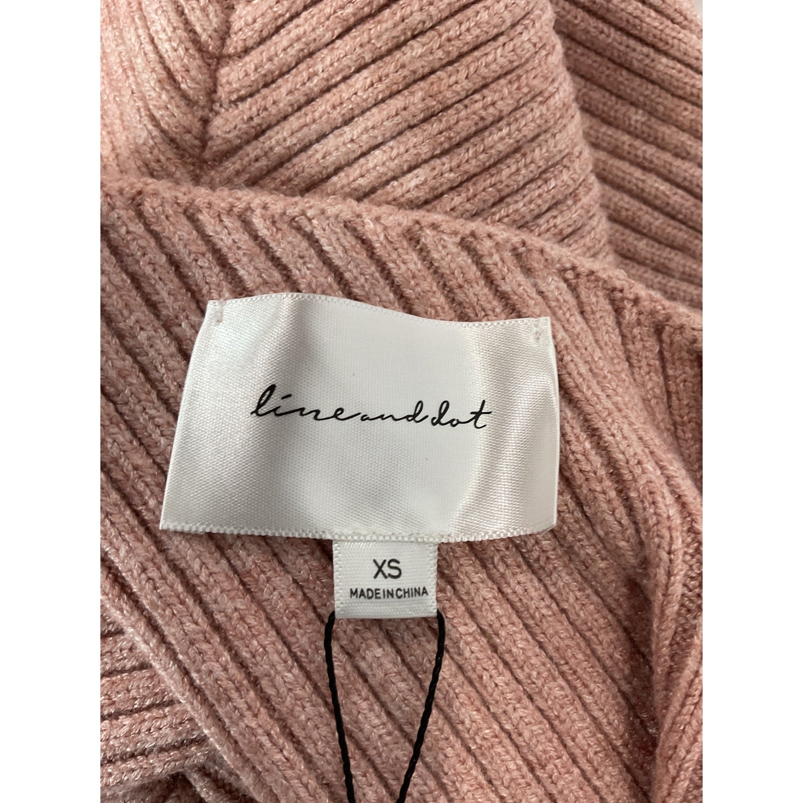 Line & Dot 'Abby' Pink Off Shoulder Dress Size XS - NWT
