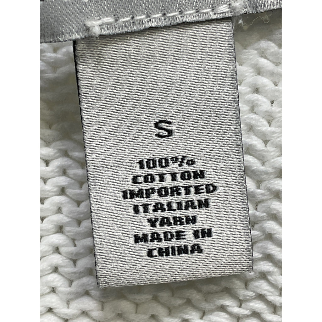 Autumn Cashmere White Relaxed Solid Crew Size S
