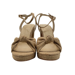LPA Woven Tan Alessia Platform Sandals Size 9