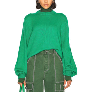 Helsa Cozy Green Lynnea Crew Sweater Size S