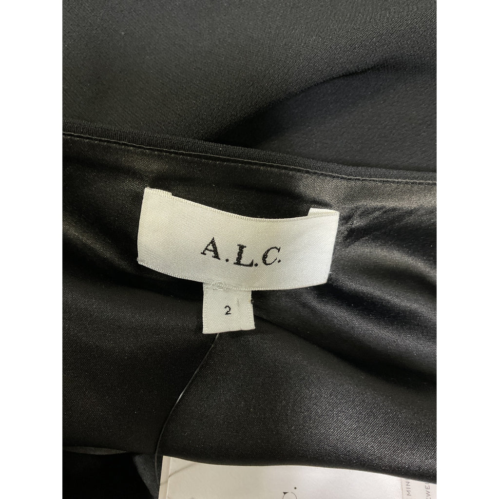 A.L.C. 'Hazel' Black Cut Out Crystal Embellished Ponte Dress Size 2