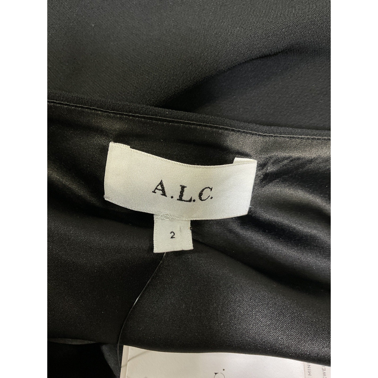 A.L.C. 'Hazel' Black Cut Out Crystal Embellished Ponte Dress Size 2