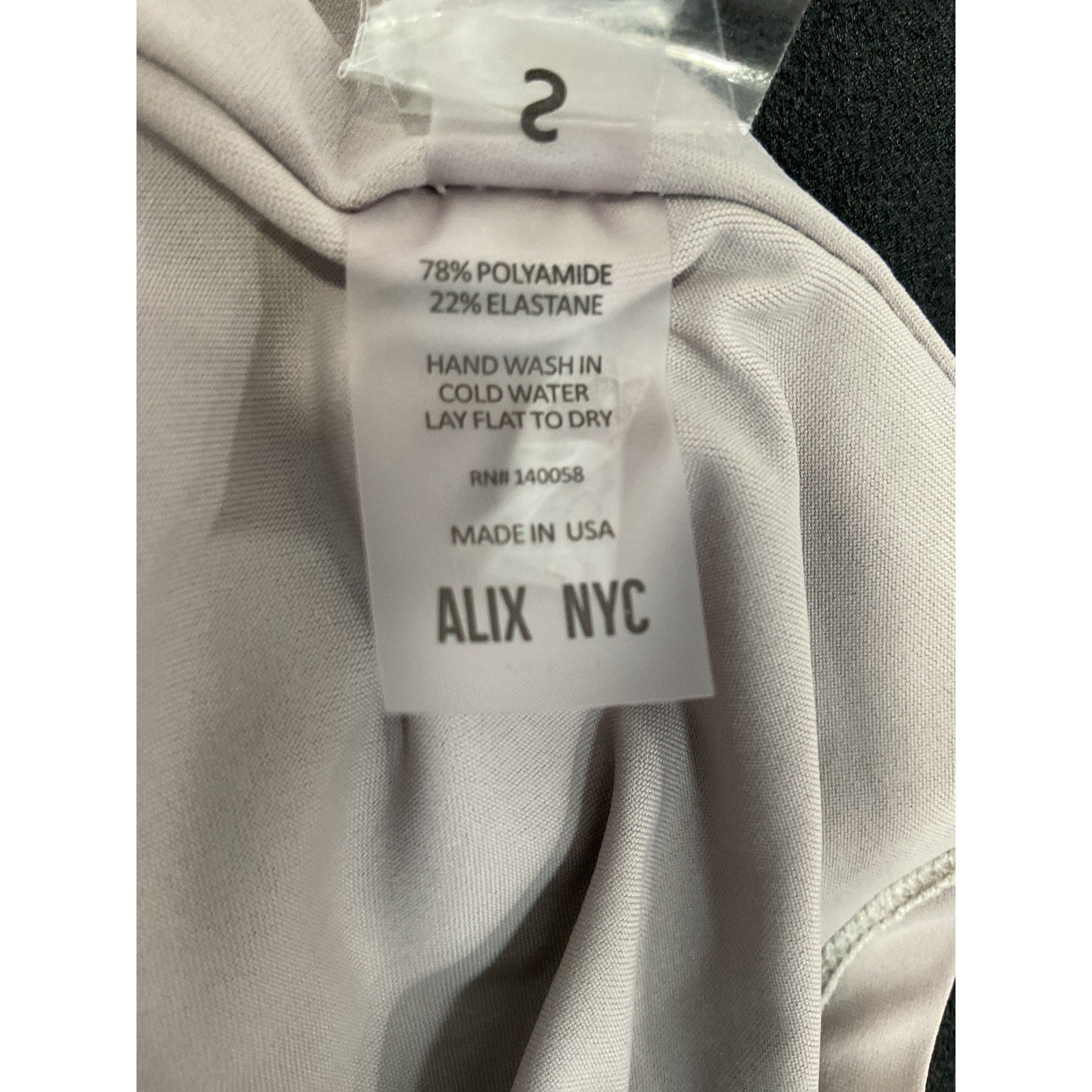 Alix Nyc 'Nadine' Grey Square Neck Crop Top Size S