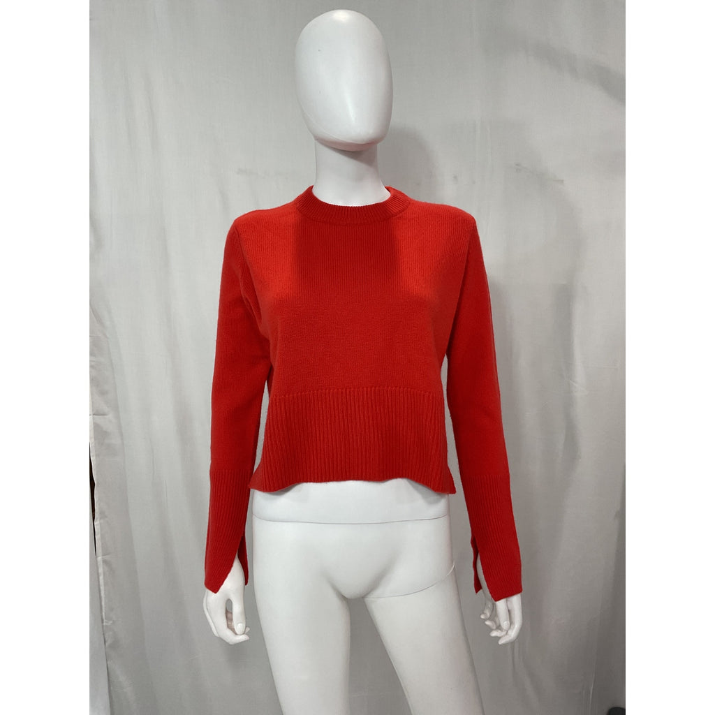 Autumn Cashmere 'Boxy' Red Crew Neck Size S