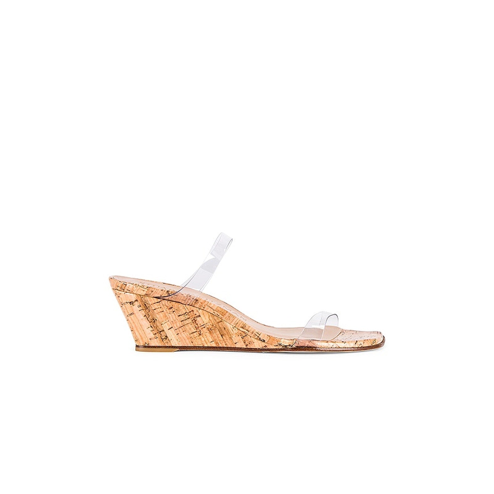 Stuart Weitzman 'Aleena 50' Tan Square Toe Wedge Size 9
