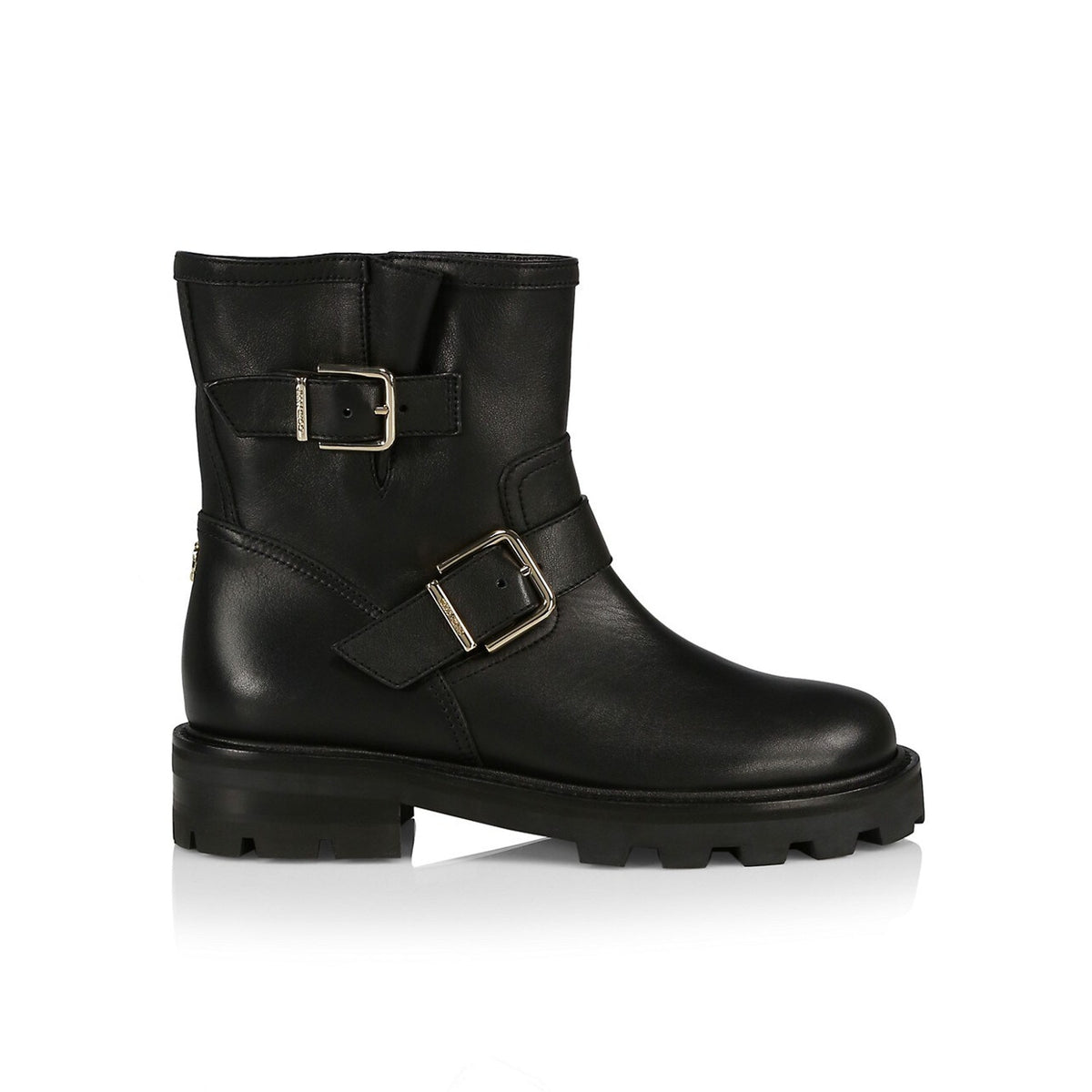 Jimmy Choo Buckled Black Youth Li Biker Boots Size Womens 11 US / 41 EU