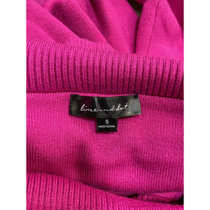 Line & Dot 'Heart Struck' Pink Cotton  Sweater Size S