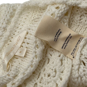 Loveshackfancy Crochet White Middleton Cardigan Size M