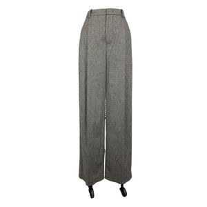 Vince Tailored Dark Grey Check Roma Trousers Size 2
