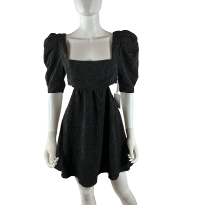 Majorelle Textured Black Tillie Mini Dress Size S