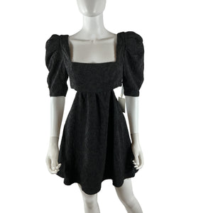 Majorelle Textured Black Tillie Mini Dress Size S