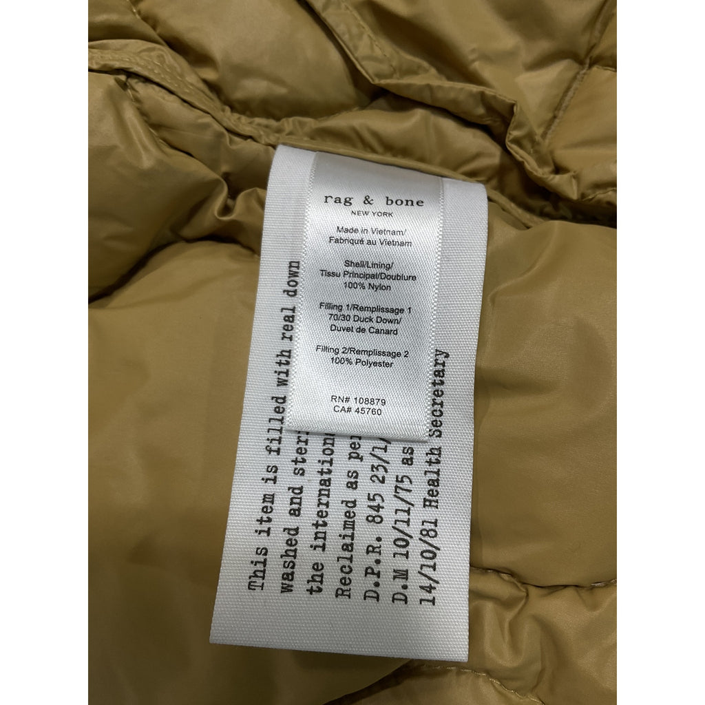 Rag & Bone 'Rudy' Beige Nylon Liner Classic Fit Jacket Size XXS