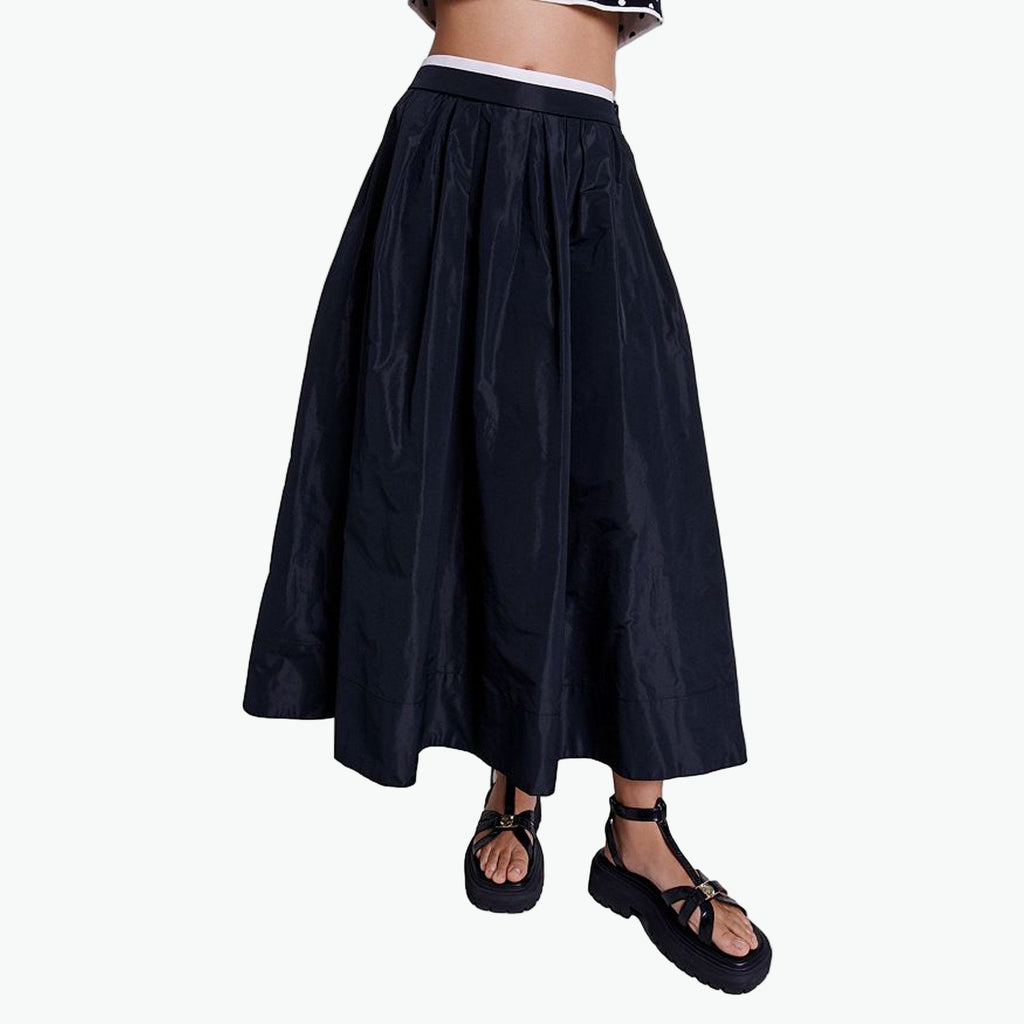 Maje 'Juraly' Black Polyester Skirt Size 36