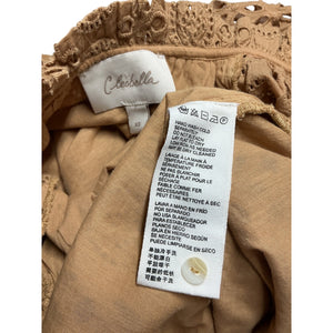 Cleobella Embroidered Caramel Katie Blouse Size XS