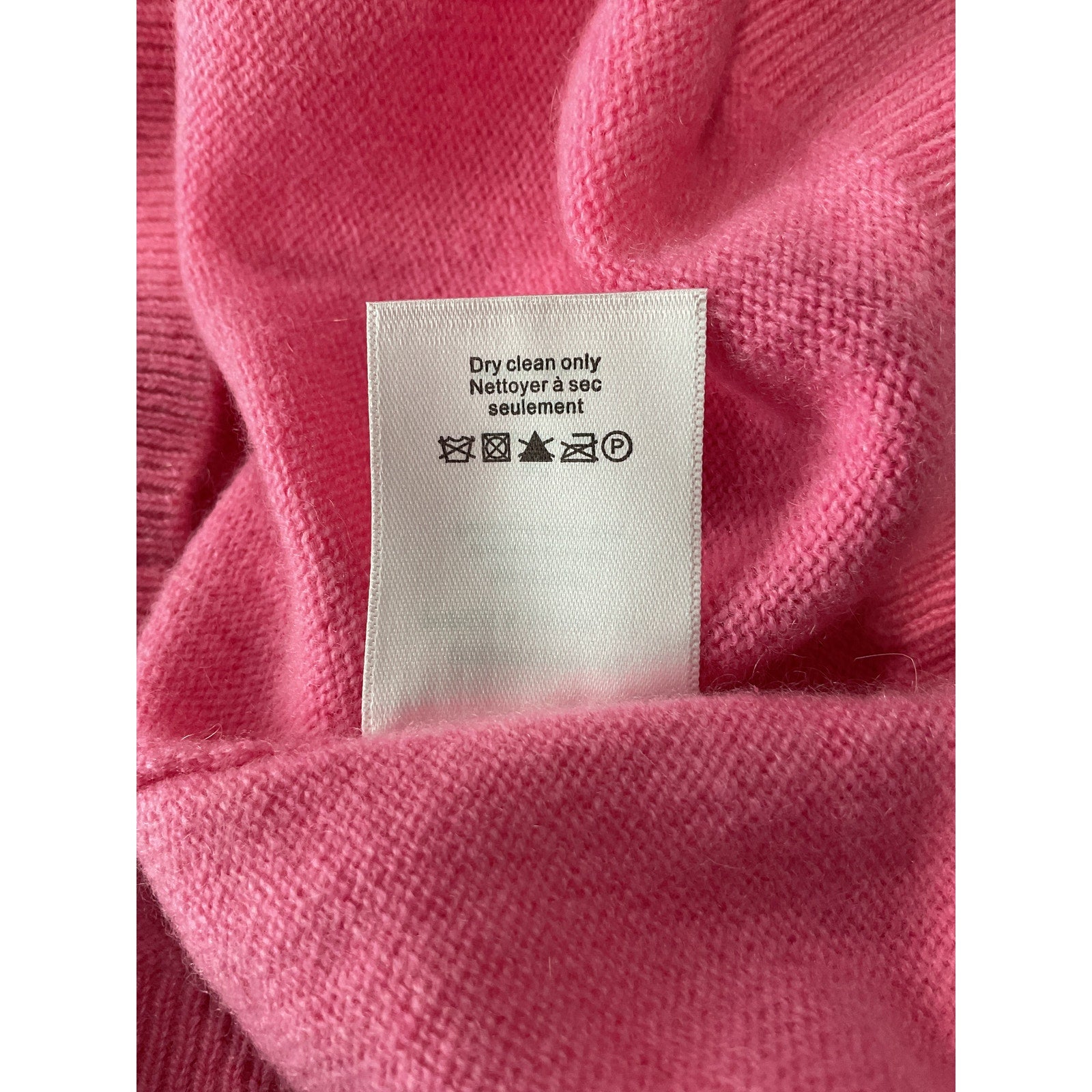 Veronica Beard 'Nelia' Pink Cashmere Pullover Sweater Size L