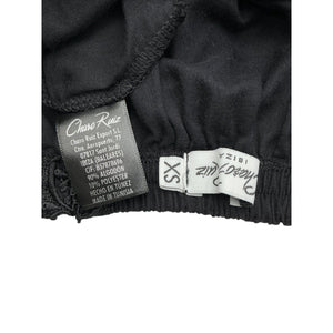 Charo Ruiz Elegant Black Tiered Eyelet Skirt Size XS