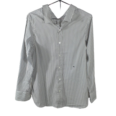 Hommegirls Tailored Faded Black Stripe Front Back Classic Button-Up Size S Shirt