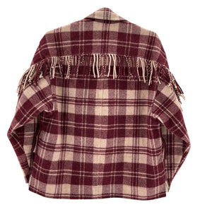 Isabel Marant Fringed Red Filora Shirt Jacket Size 34