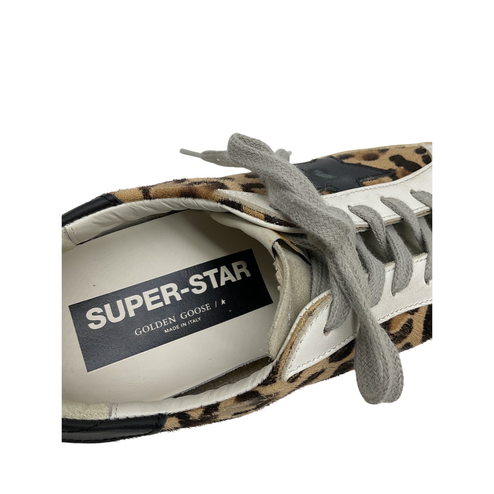 Golden Goose Black Leather Superstar Sneaker Size 9