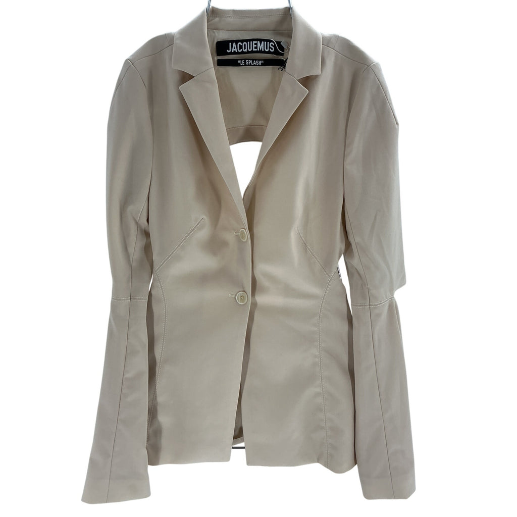 Jacquemus 'La Veste Melo' Off-White Wool Blazer Size 34