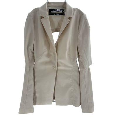 Jacquemus 'La Veste Melo' Off-White Wool Blazer Size 34