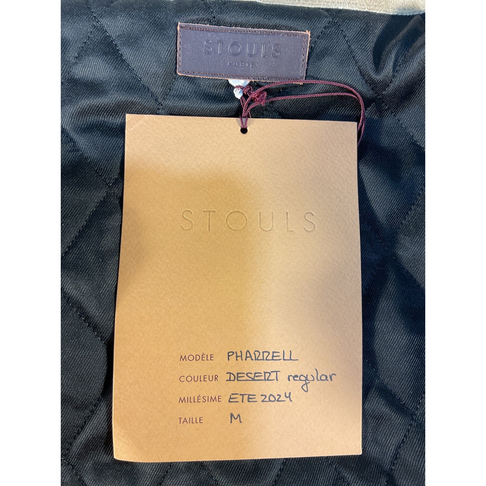 Stouls 'Pharrell' Tan Suede Bomber Jacket Size M - NWT