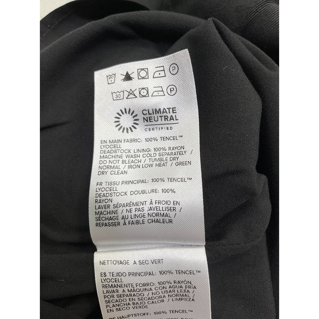 Reformation 'Bobbi' Black Tencel Skort Size 0