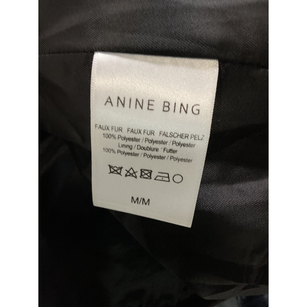 Anine Bing 'Ryder' Tan Faux Fur Jacket Size M