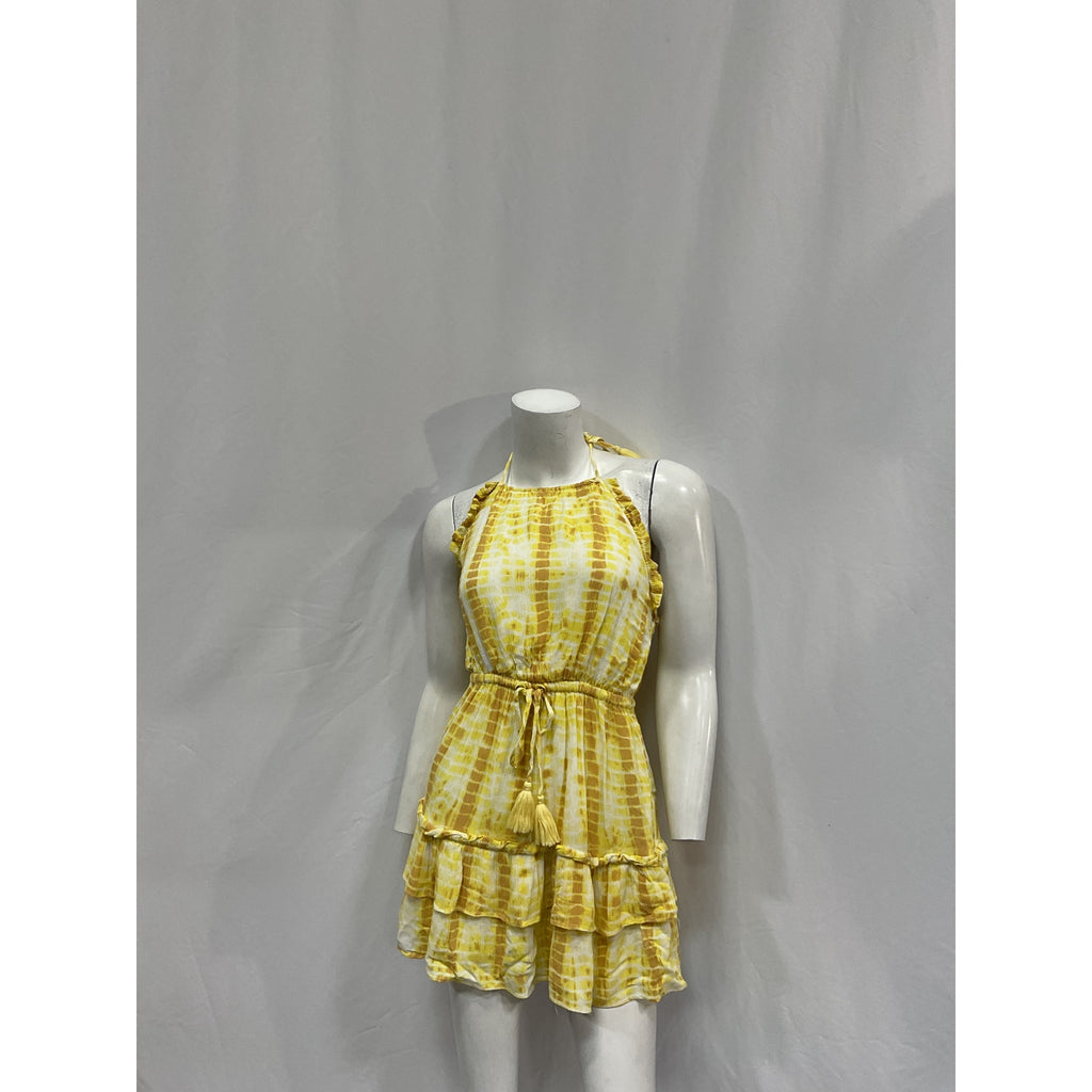 Majorelle 'Baker' Yellow Rayon Mini Dress Size XXS