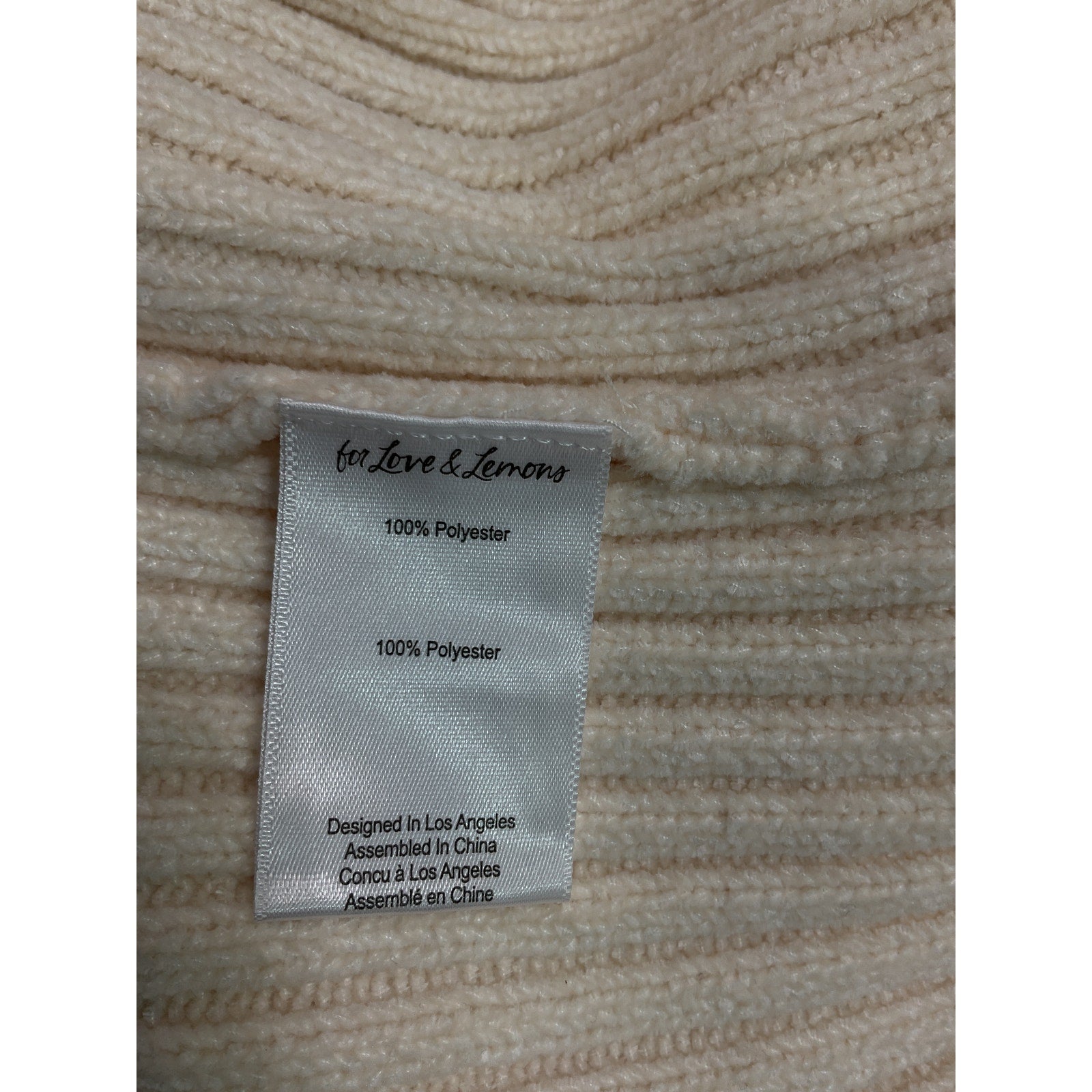 For Love & Lemons 'Roxana' White Rosette Cardigan Size S