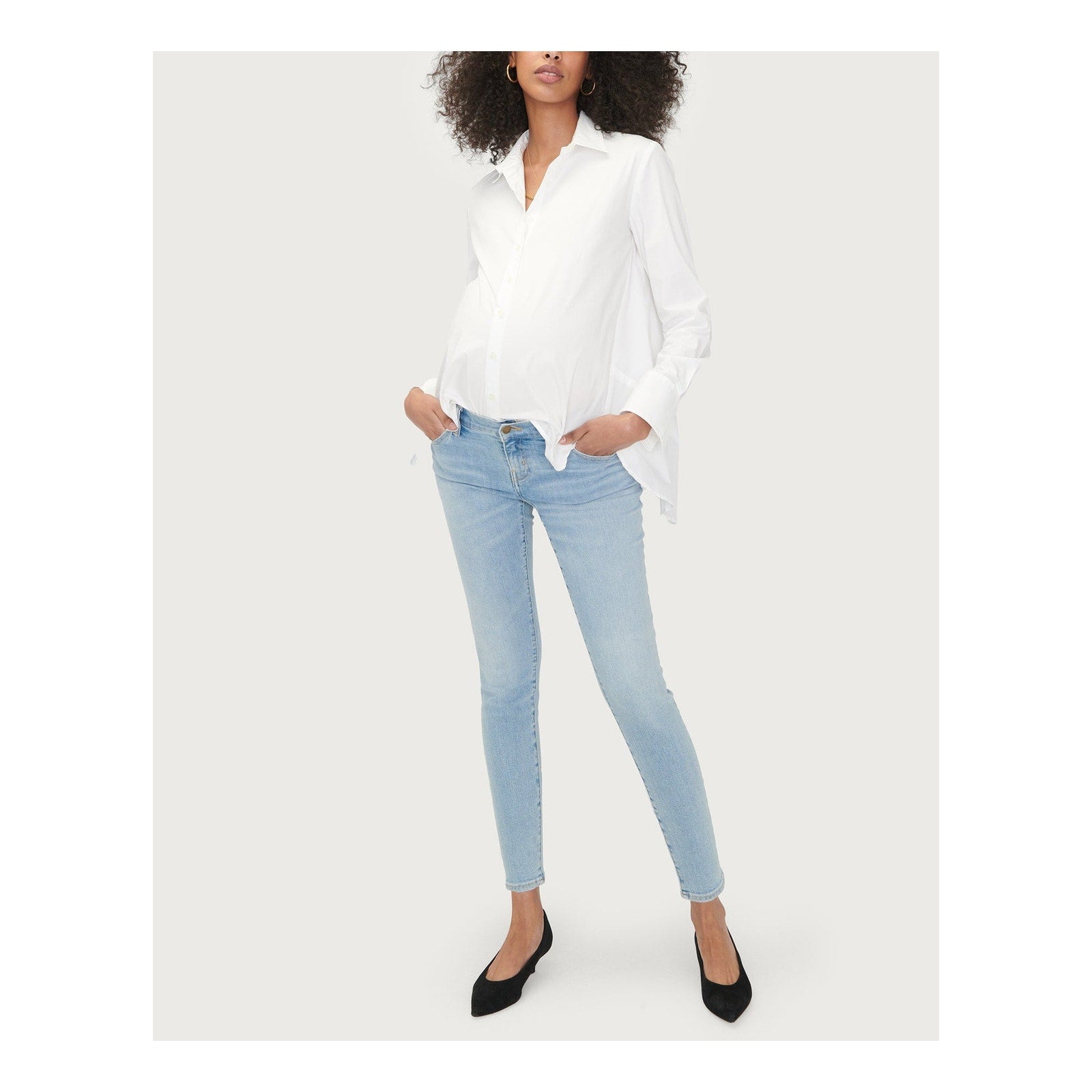 Hatch 'The Slim' Blue Maternity Denim Jean Size 27