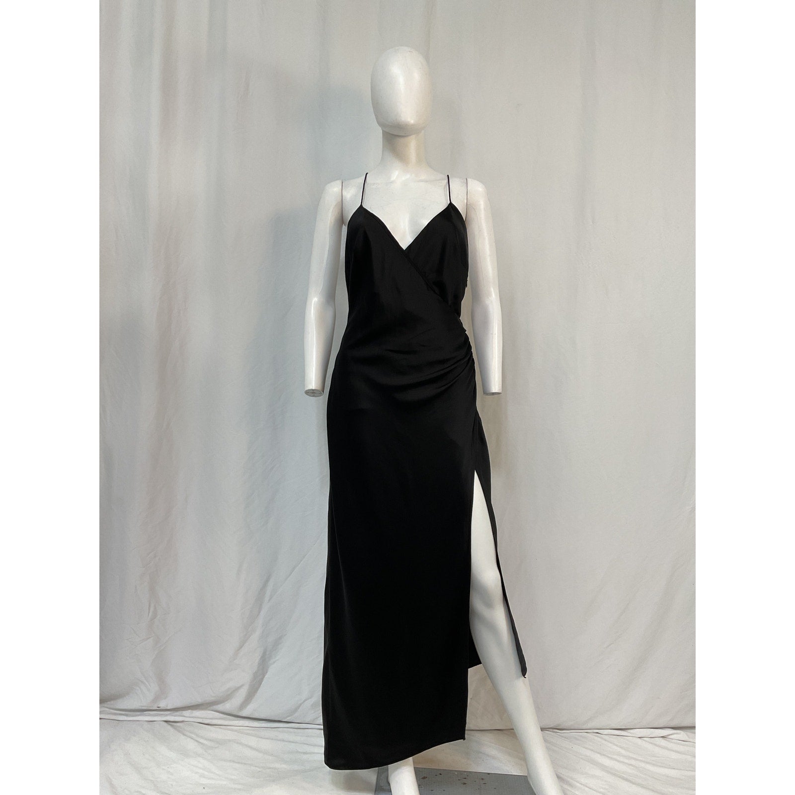 Ser.O.Ya 'Emma' Black Silk Dress Size L