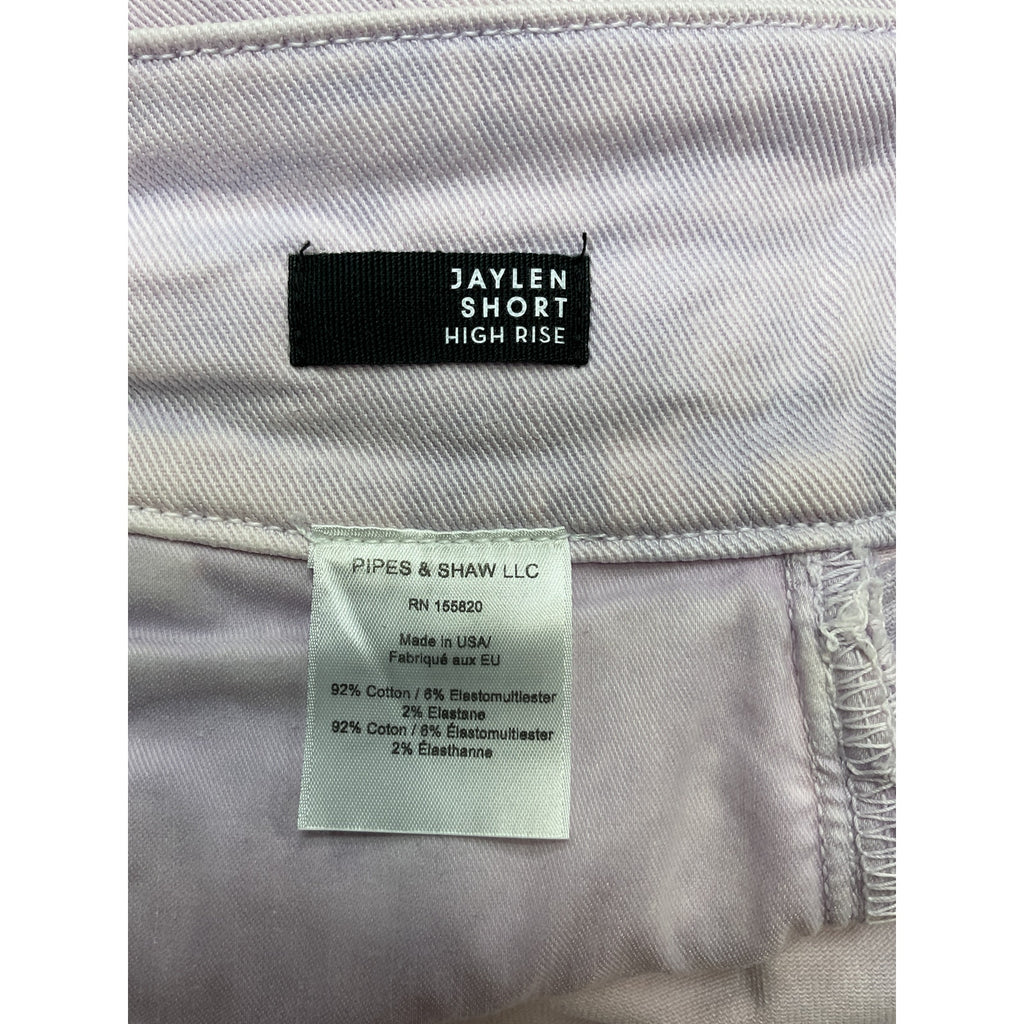 Veronica Beard 'Jaylen' Purple Cotton Pleated Denim Shorts Size 30/10