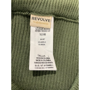 Agua Bendita Knit Sage Theodora Skirt Size L