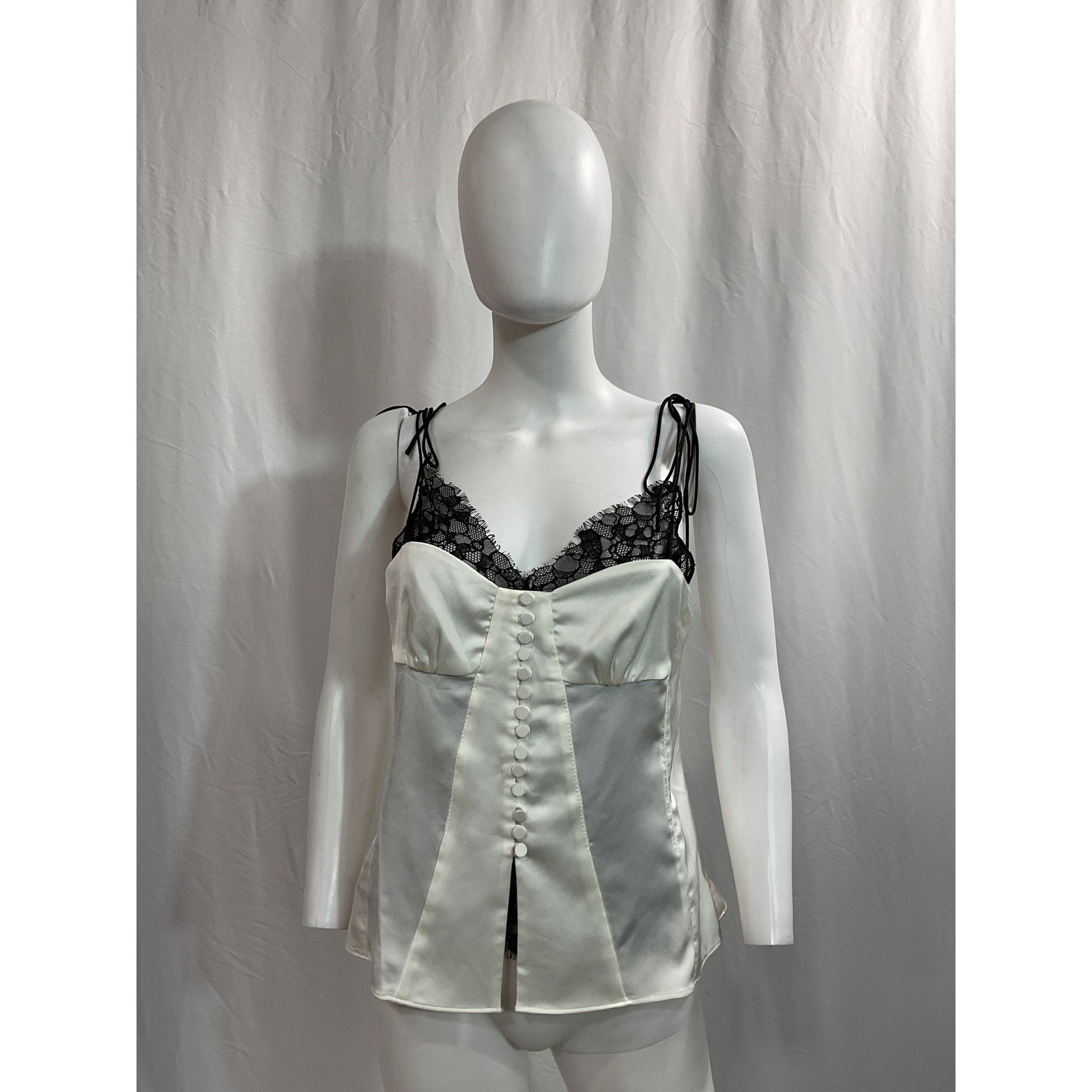 Simkhai 'Hyla' White Satin Camisole Top Size 6