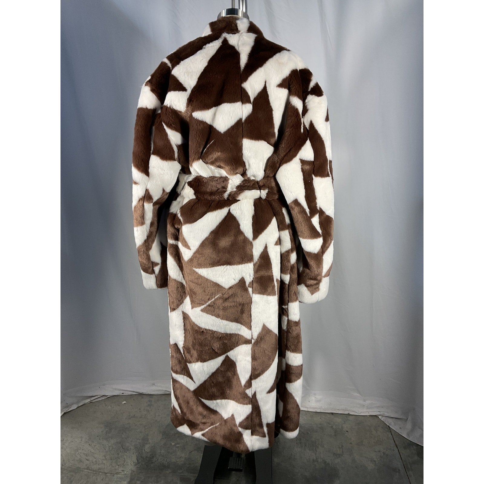 Ronny Kobo 'Ilia' Brown Faux Fur Coat Size S - NWT