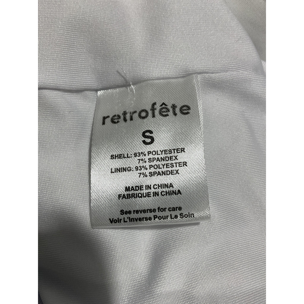 Retrofete 'Kai' White Polyester Dress Size S