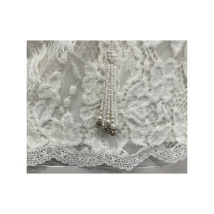 Hemant And Nandita Delicate Cream Reet Lace Blouse Size XS