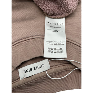 Anine Bing Collegiate Tan Tyler Sweatshirt Size L