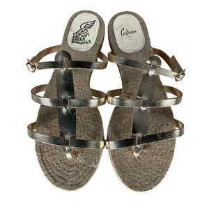 Castañer Metallic Gold Milos Sandals Size EU 39 / US 9