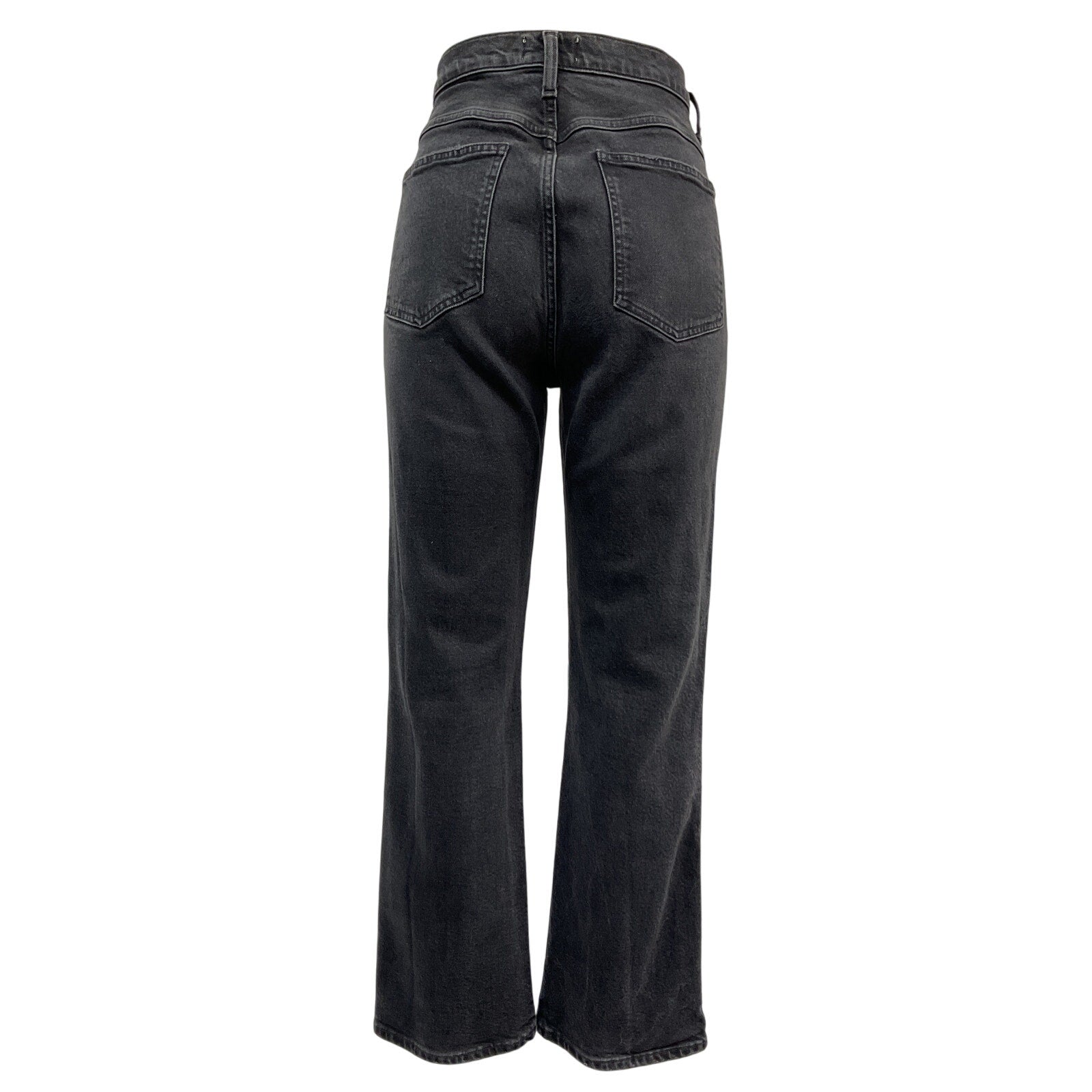 Agolde Pinch Waist High Rise Black Cotton Kick Flare Denim Jean Size 30