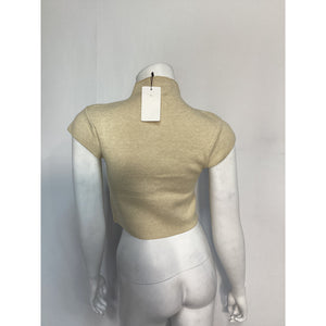 Line & Dot 'Rumi' White Turtleneck Short Sleeve Sweater Size XS - NWT