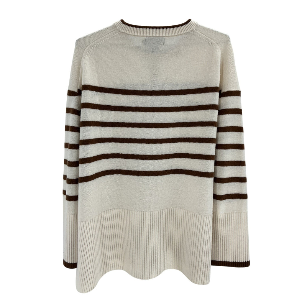 Hatch 'The Carly' Beige Wool Knit Pullover Sweater Size 2