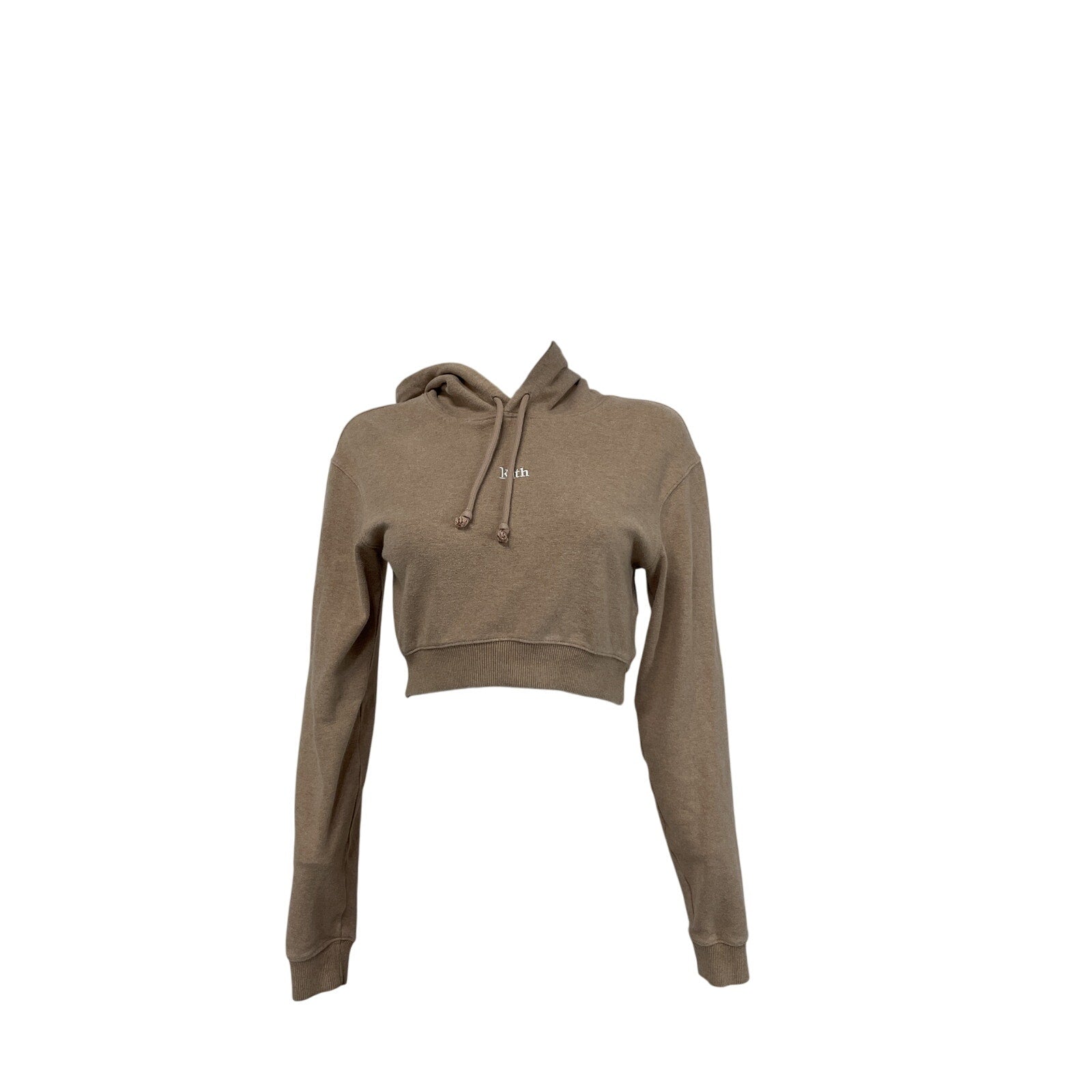 Kith 'Alexa' Beige Cropped Hoodie Size XS